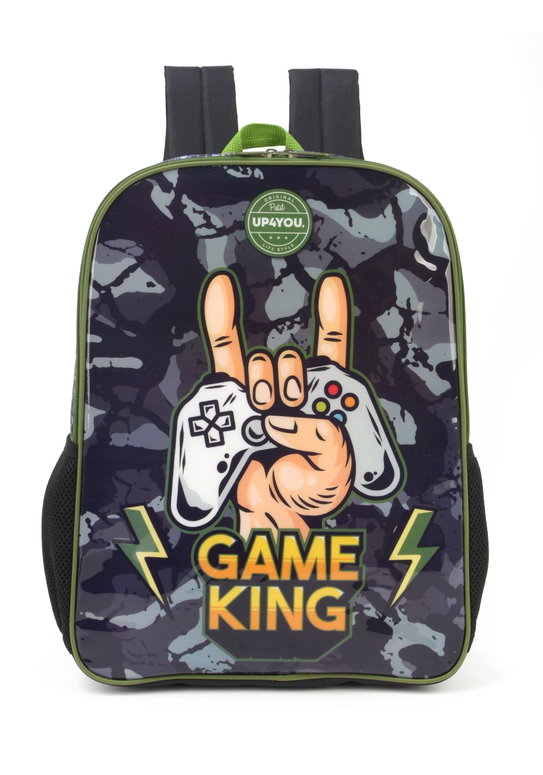 Mochila Masc Inf S/roda M Luxcel Up4you Game King Verde
