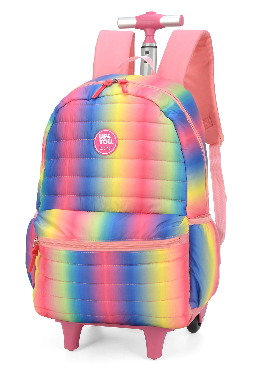 Mochila Up4you Lisa Rodas Infantil Feminina Salmao P4800un Maxlog