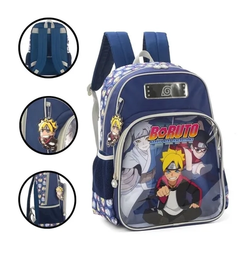 Mochila Infantil Masculina Boruto Azul Is39621br Az Maxlog