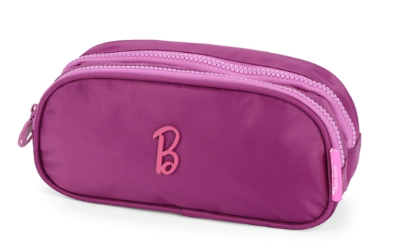 Estojo Fem 02 Ziper Luxcel Barbie Roxo