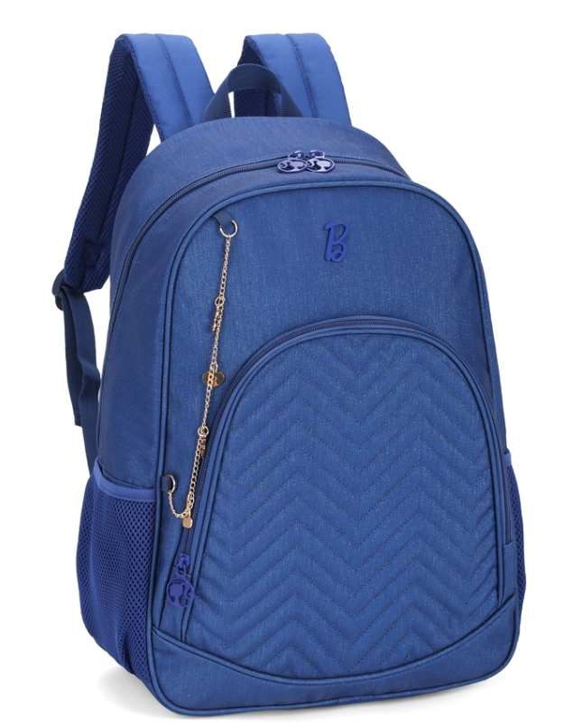 Mochila Juvenil Feminina Barbie Azul Ms46797bb Az Maxlog