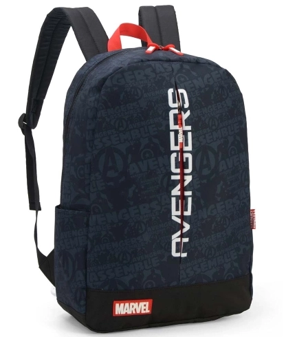Mochila Infantil Masculina Avengers Azul Ms47007ag Az Maxlog