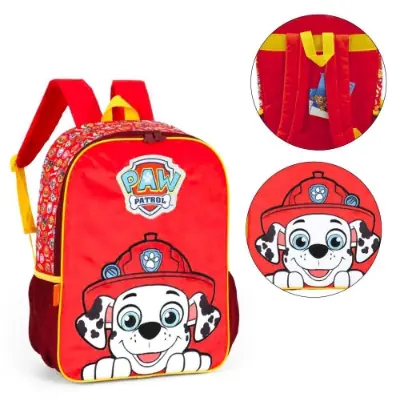 Mochila Infantil Marshall Patrulha Canina Vermelho Is41621pa Vm Maxlog