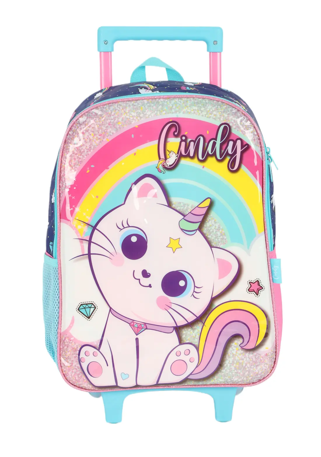 Mochila Com Rodas Kit Azul Un