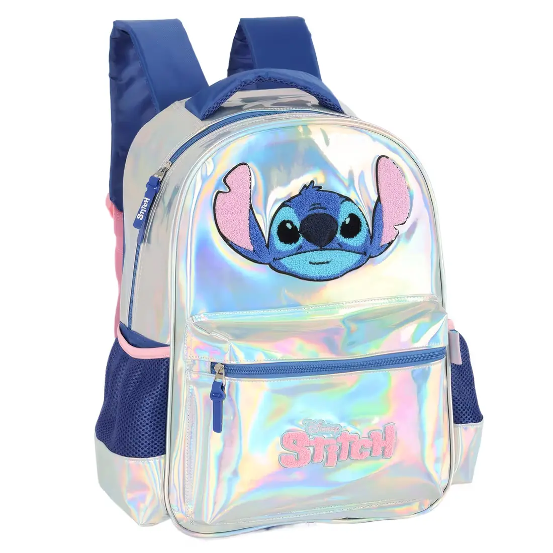 Mochila Infantil Stitch Prata Is41681sc Pr Maxlog