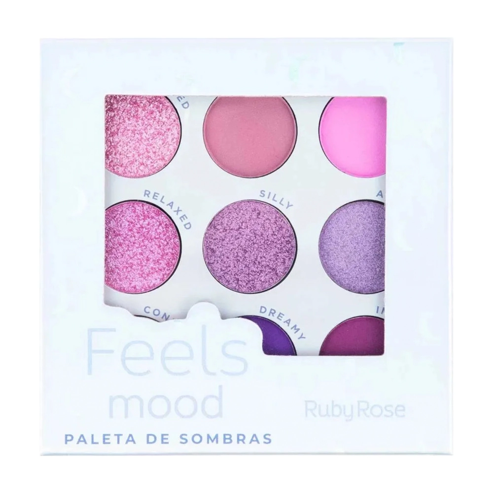 Paleta De Sombras Ruby Rose Hb 1081 Feels Mood 09 Cores 1un