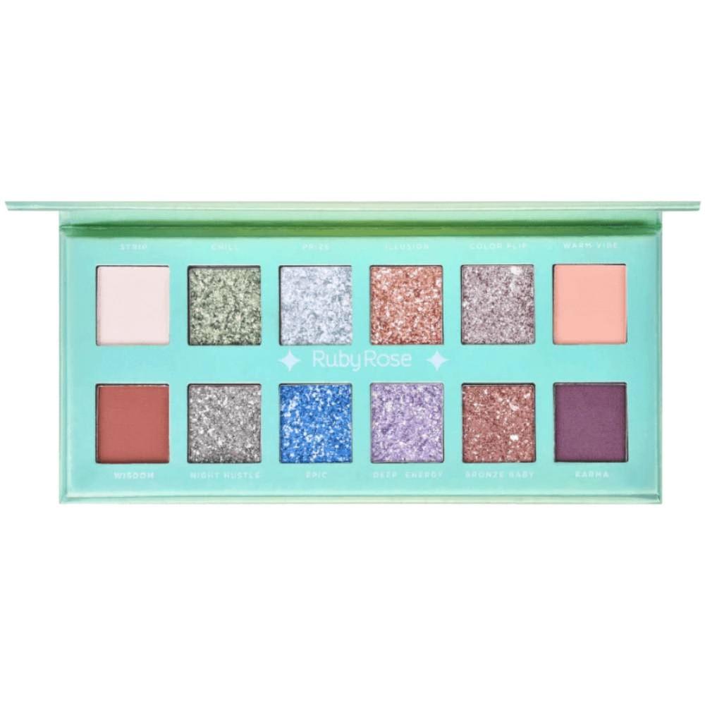 Paleta De Sombras Ruby Rose Hb 1083 Blaze Glory 12 Cores 1un