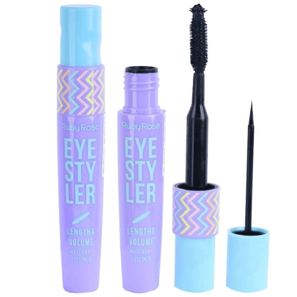 Mascara De Cilios Ruby Rose E Delineador Eye Styler L1 Length E Volume 1un