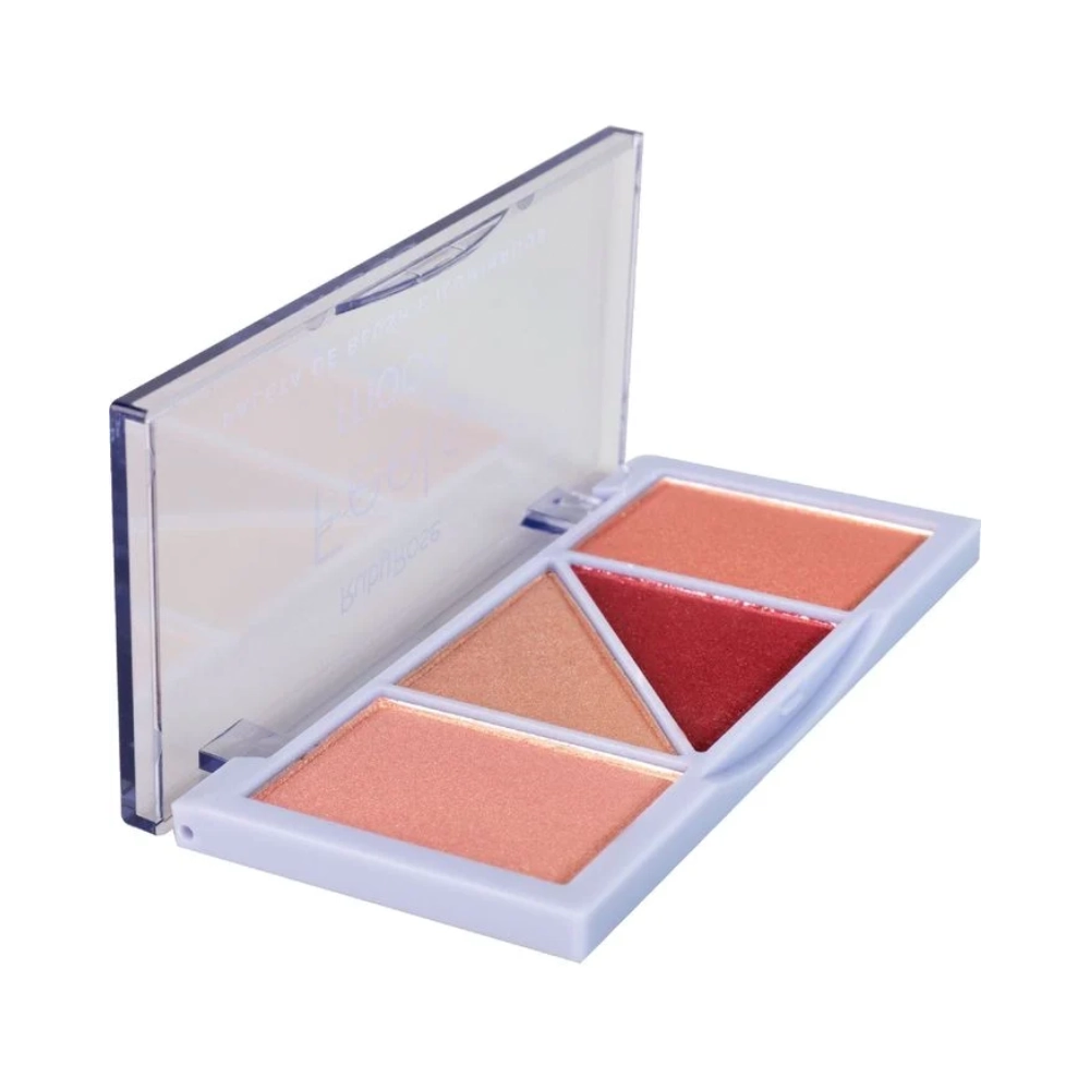Paleta Feels Ruby Rose Hb 7529 1mood Blush Ilum 04 Cores 1un