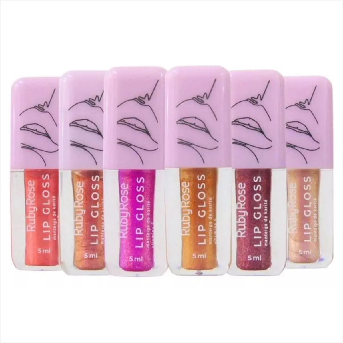 Ruby Rose Lip Gloss 5ml Flashlight Hb82343