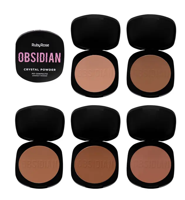 Po Compacto Crystal Powder Obsidian G2 Cor Pc45 Ruby Rose