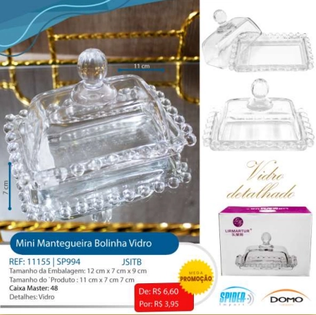 Manteigueira De Vidro Sp994 Ref.11155 Spider Import