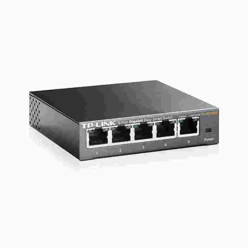 Switch Easy Smart Tp-link Tl-sg105e Gigabit De 5 Portas