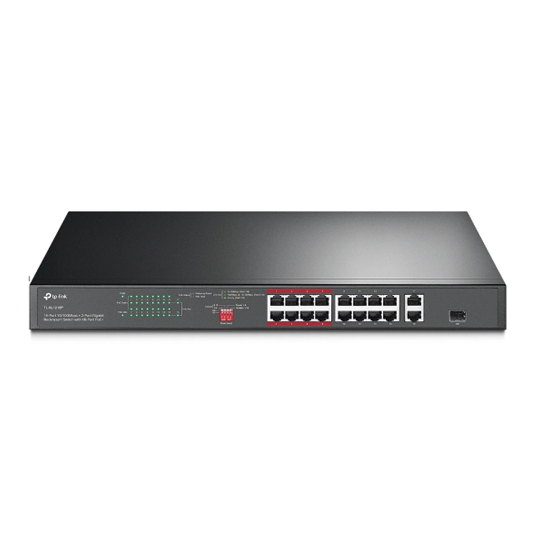 Switch Nao Gerenciavel C/ 16p 10/100mbps Poe+ E 2p Gigabit Tl-sl1218p Smb