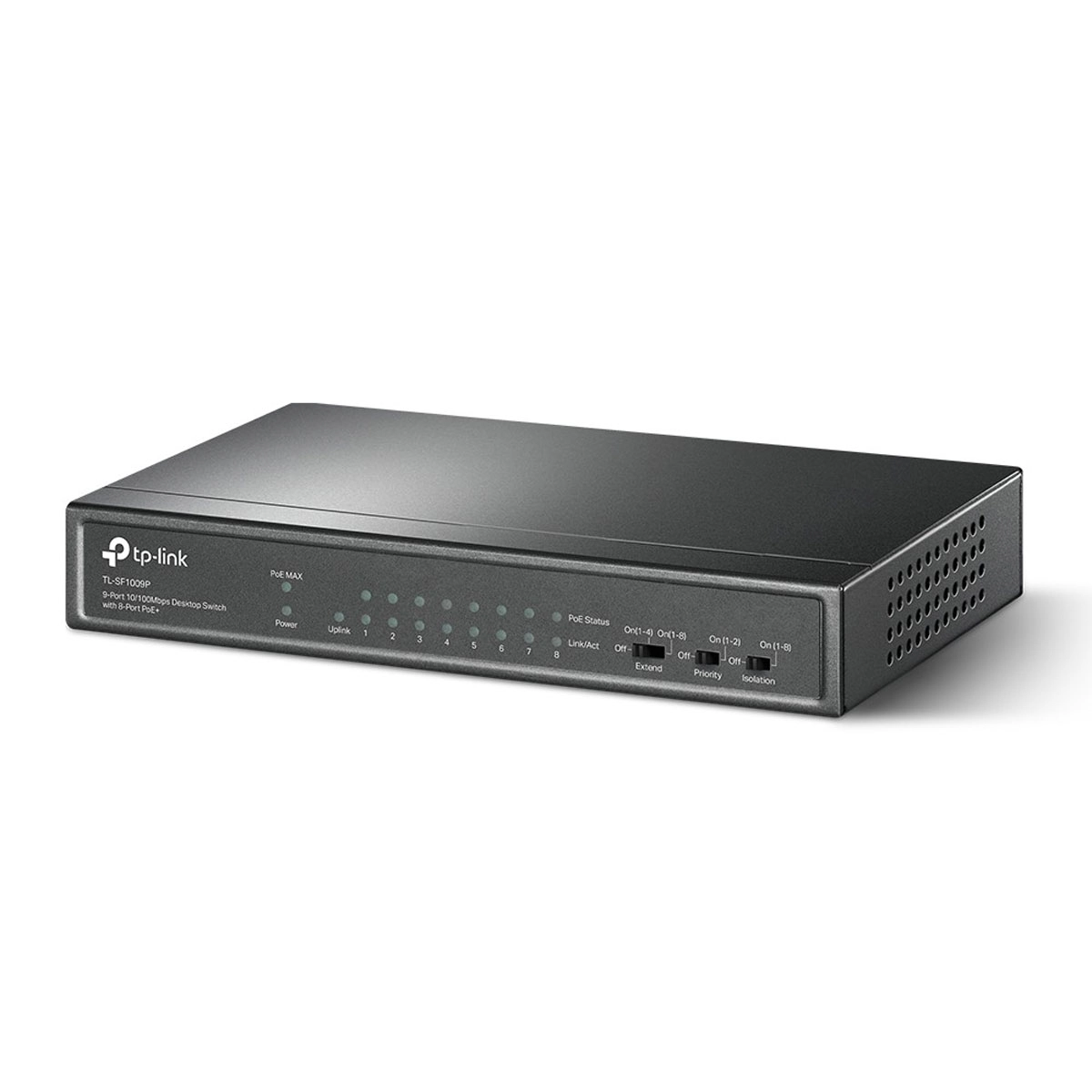 Switch 9 Portas Fast 10/100 (8 Portas Poe+) Tl-sf1009p