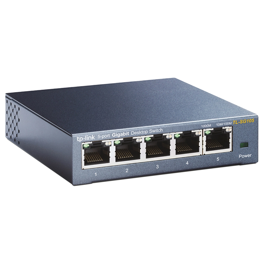 Switch 05 Portas Tp-link Ls105g Gigabit 10/100/1000mbps