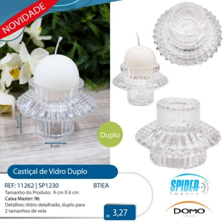 Enfeite De Vidro Sodo Calcico Sp1230 Ref.11262 Spider Import
