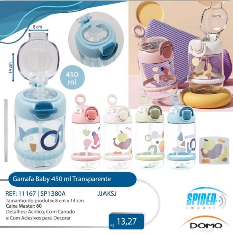 Garrafa Baby Acrilica 450 Un