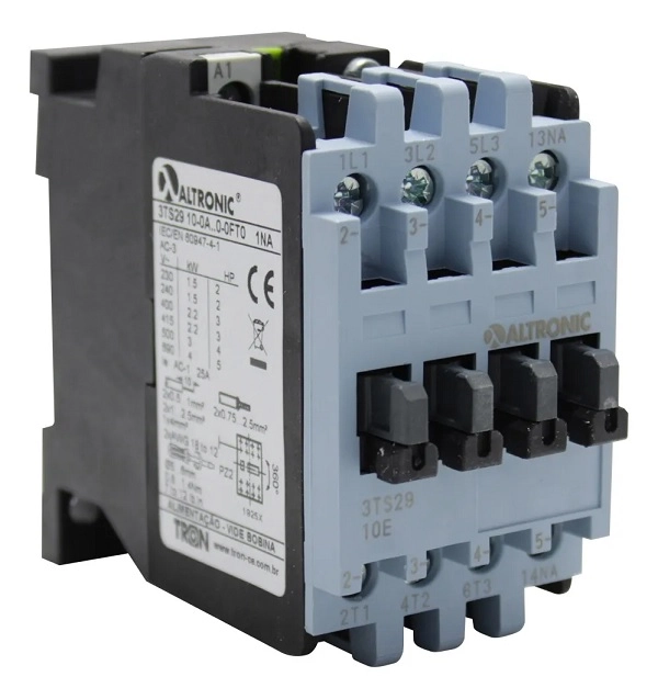Contator De Potência 3ts29 10 6a 1na Comando Em 220vca