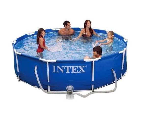 Piscina Intex 4.485 Litros Estrutural Azul Com Bomba Filtrante 110