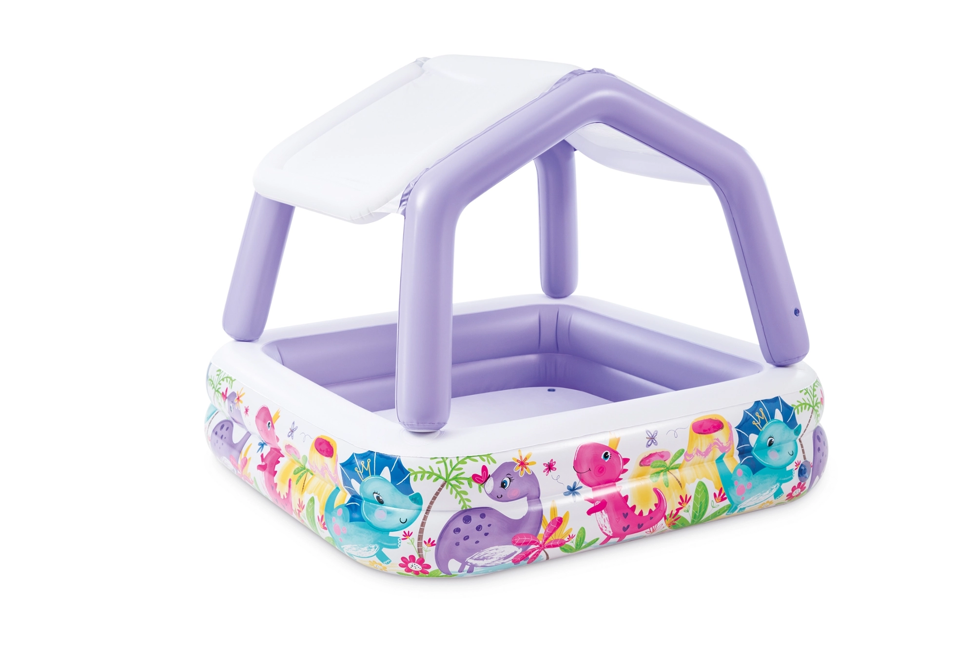 Piscina Inflável Com Cobertura Removível