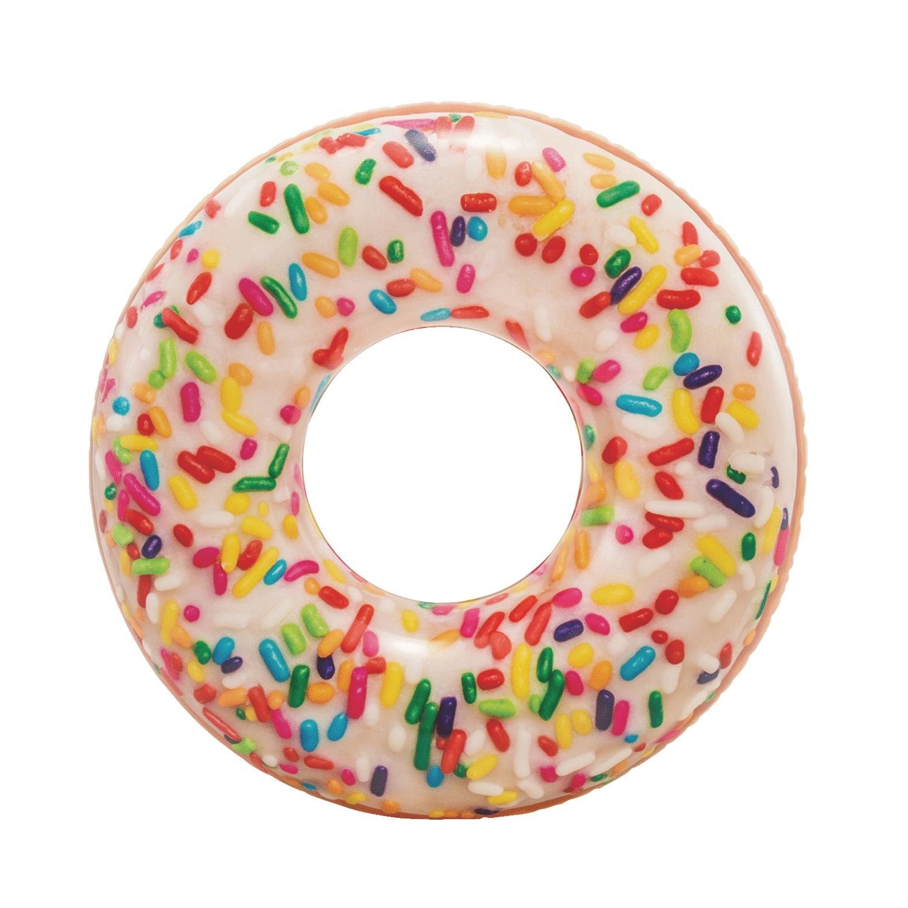 Acessórios de Praia e Piscina - Bóia Redonda - 145 Cm - Rosquinha Donut - Chocolate Granulado - Intex NEW TOYS