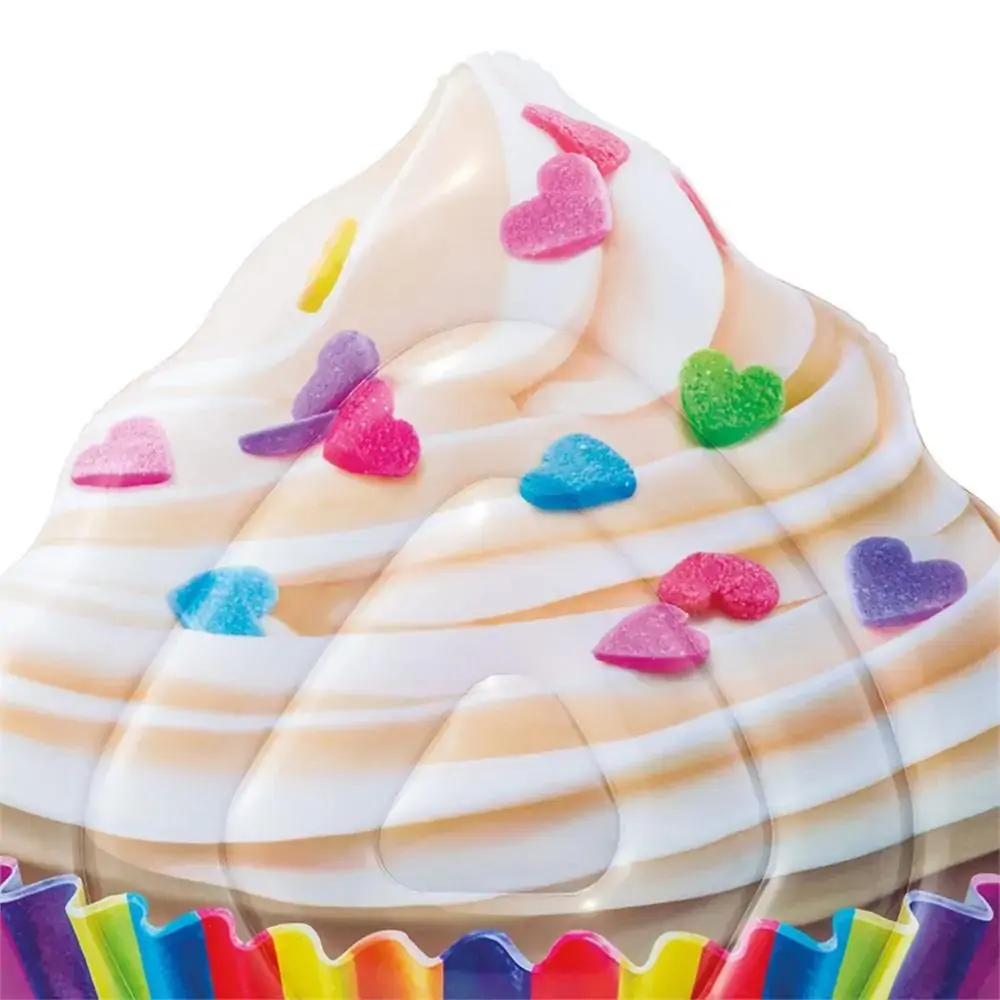 Boia Colchão Bronzeador Cupcake Inflável Piscina Intex 58770