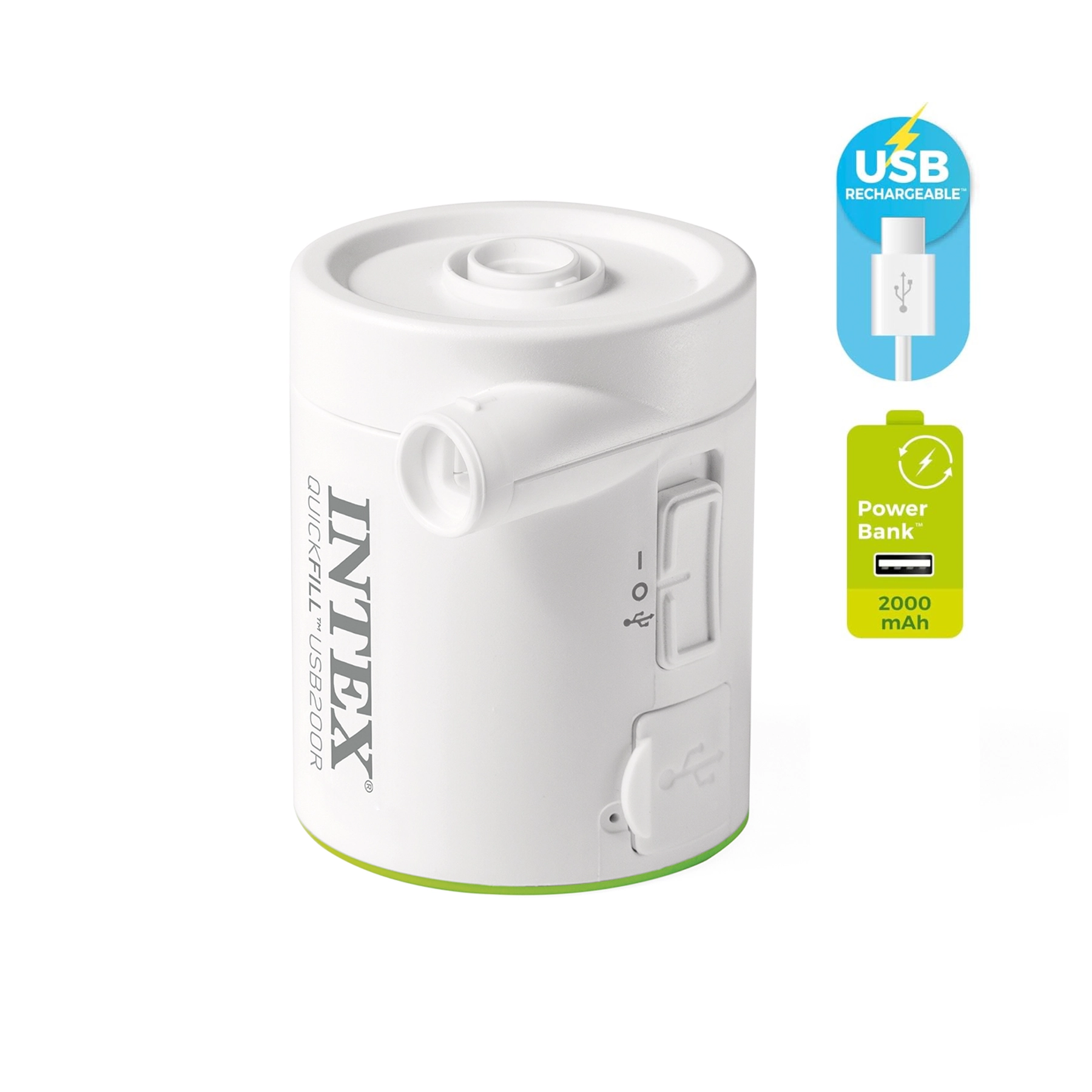 Bomba Ar Recarregavel Intex Quickfilltm Usb200 66637 Mimo