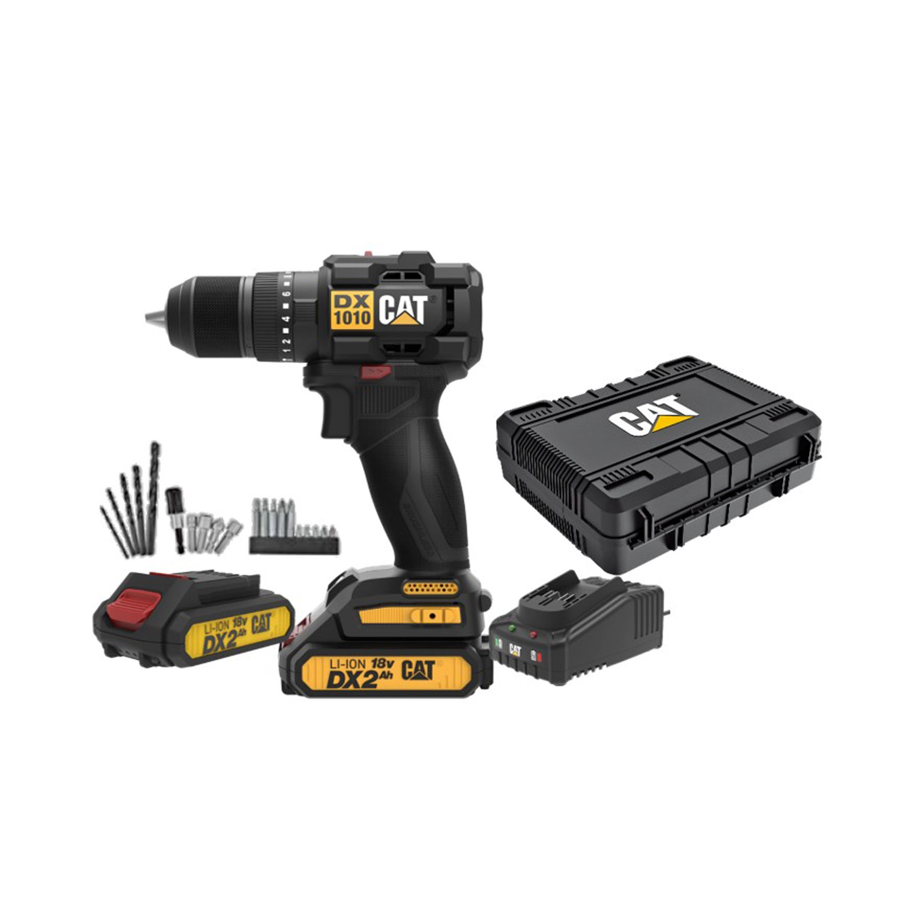 Furadeira de Impacto Caterpillar DX1010.1 a Bateria 18V 3/8" com Maleta e Carregador