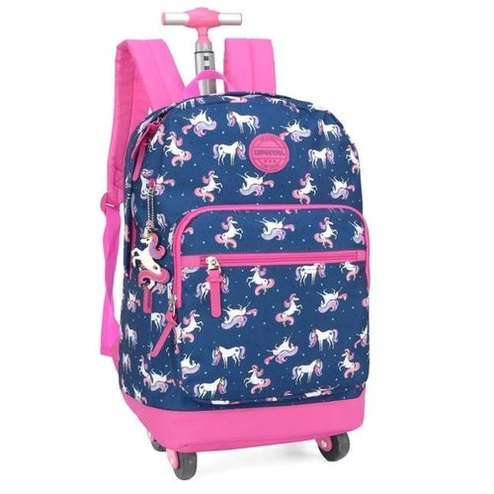 Mochila Com Rodas Azul Mc51267up0200un Maxlog