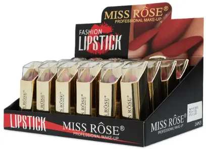Batom Fashion Lipstick Bala Matte Gold Miss Rose