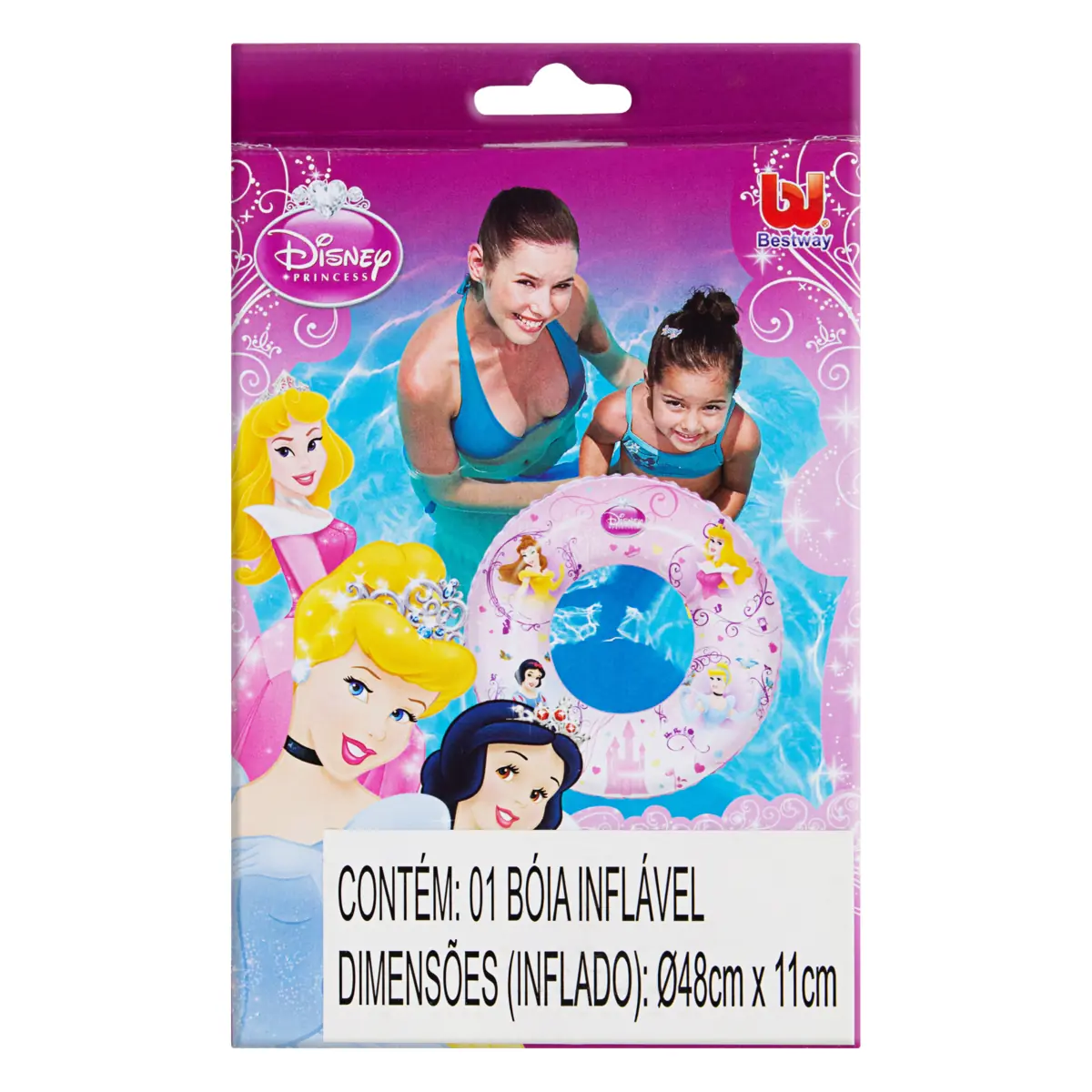 Boia Inflável Circular Princesas Bestway ø 48cm X 11cm