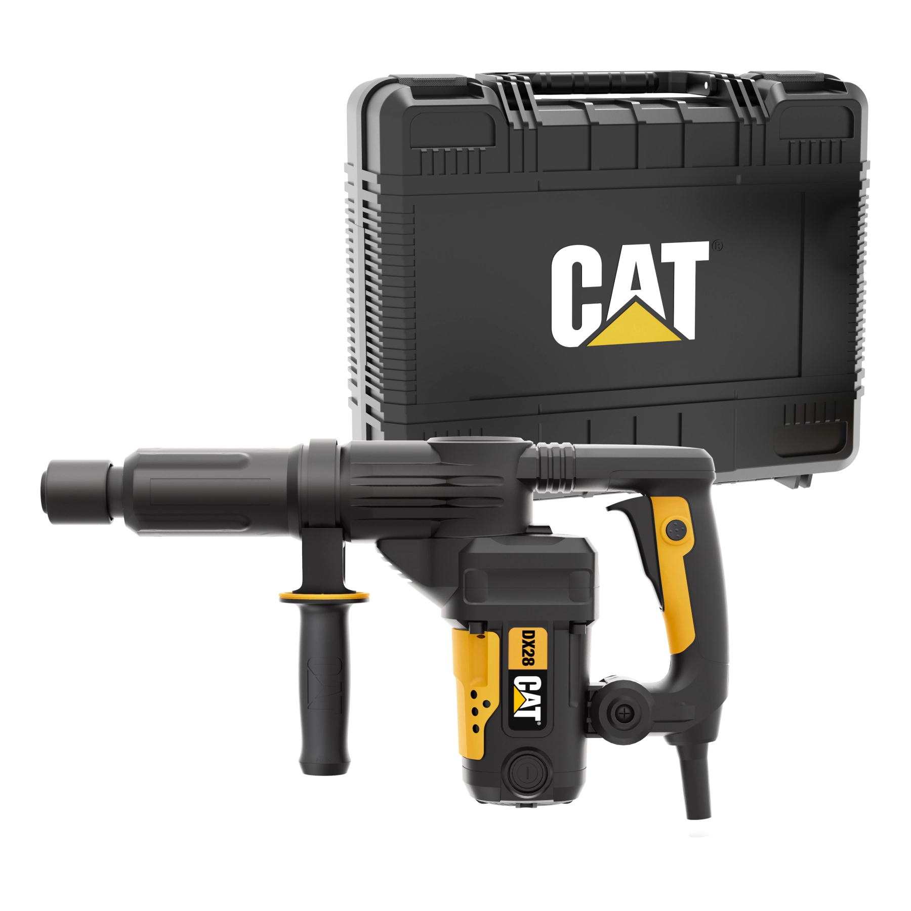 Martelo Demolidor Caterpillar DX28 Hexagonal 1100W 10J 220V com Maleta e Acessórios