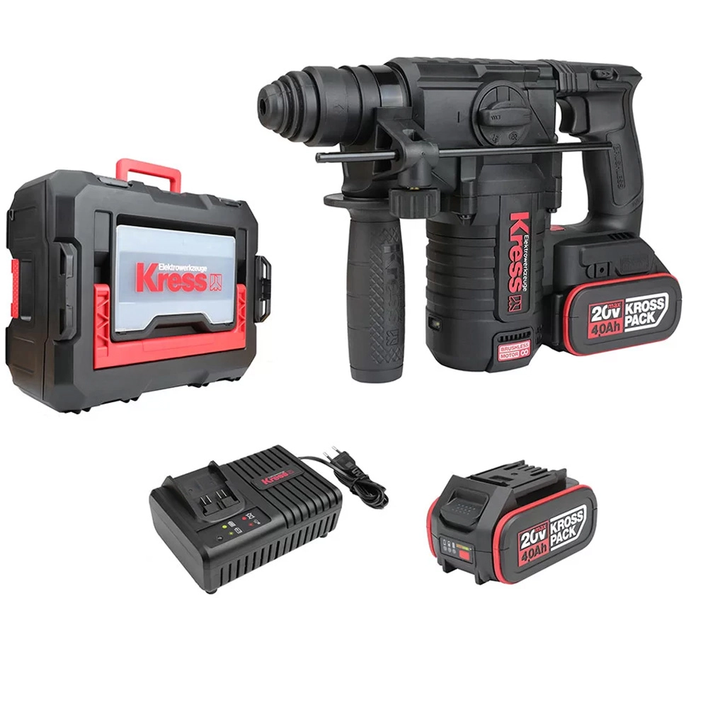 Martelete Perfurador Sds Plus À Bateria Brushless 20v 2,2j Kuc61 Kress