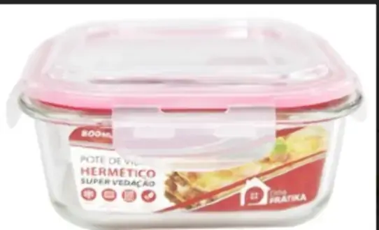 Pote Pratika C/tampa Hermetica 800ml Quad