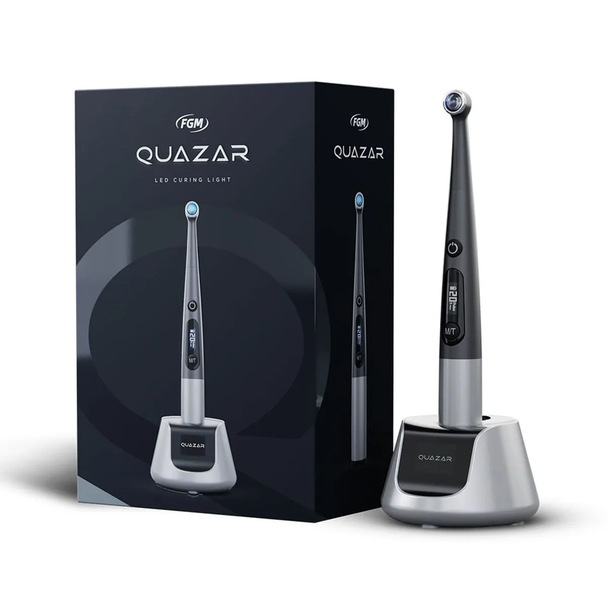 Fotopolimerizador Quazar Led sem Fio - FGM - Fotopolimerizador Quazar Rocket Gray Silver Led sem Fio