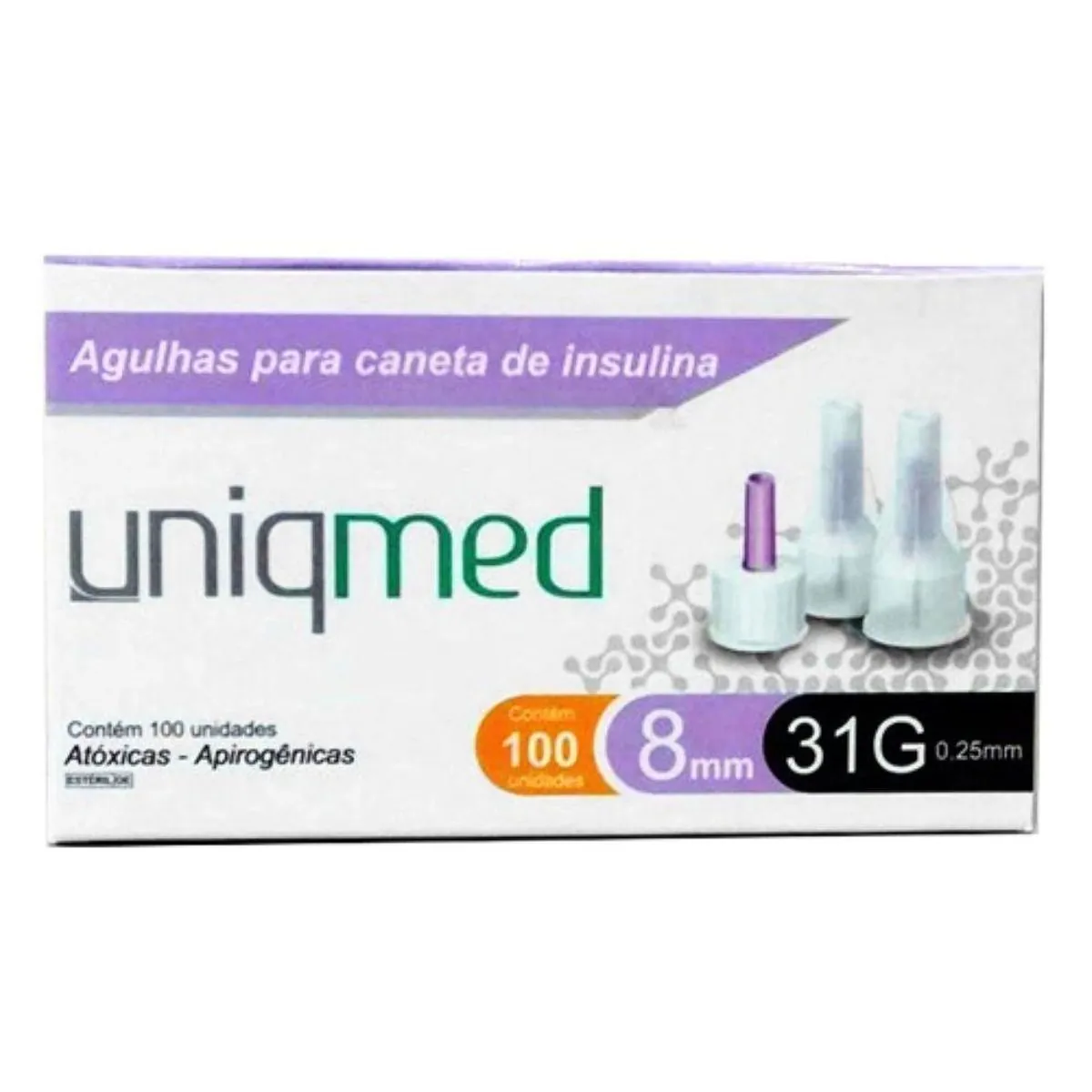 Agulha para caneta de insulina 08mm