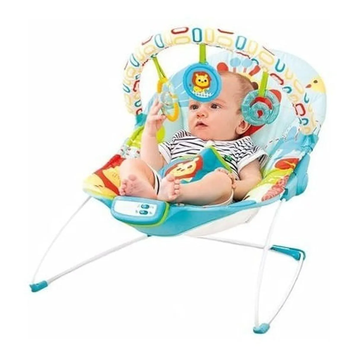 Cadeira de Descanso Sinfonia Mastela Até 11,5Kg Azul Girafa