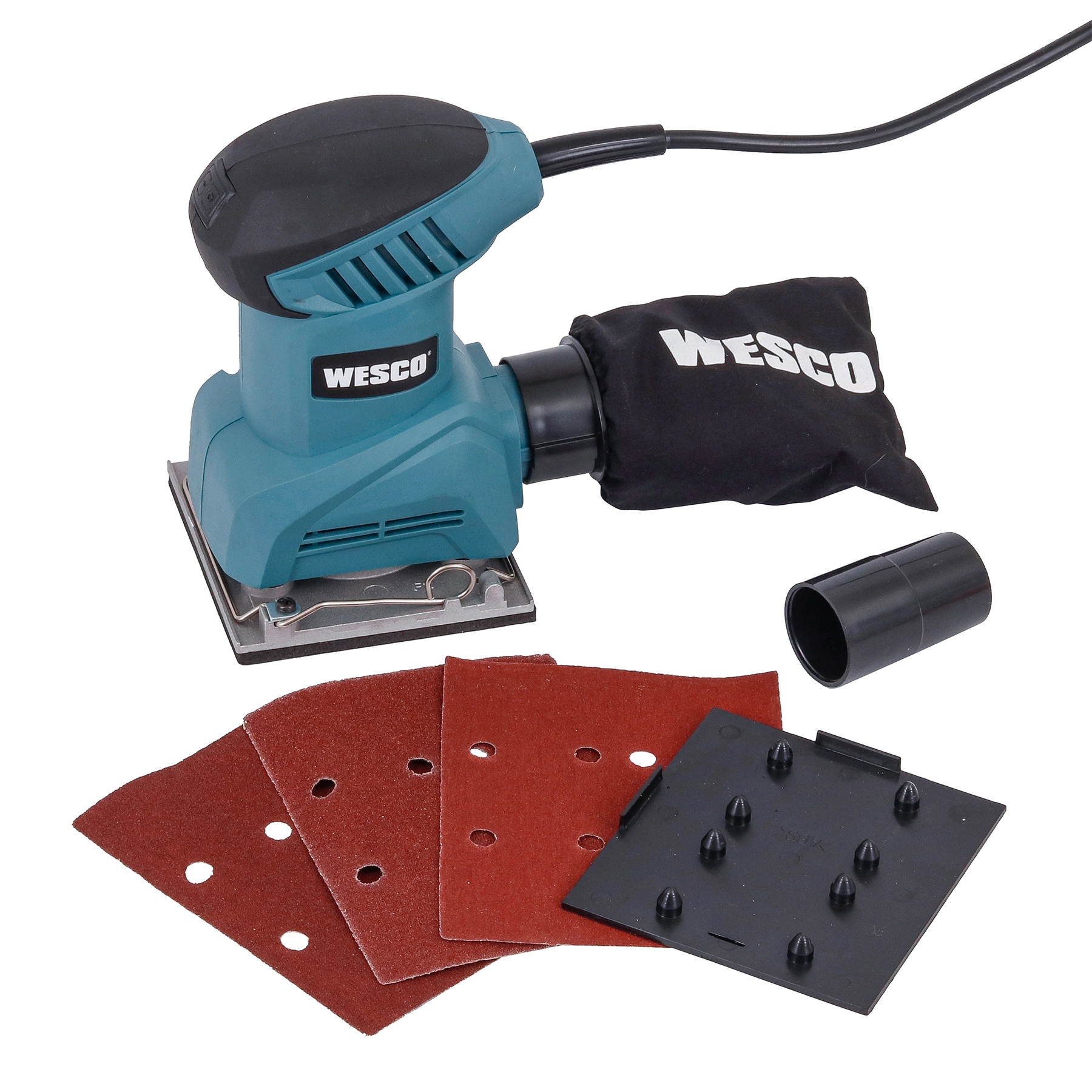 Lixadeira Orbital Wesco WS4151U Elétrica para Madeira e Metal 240W 127V (110V)