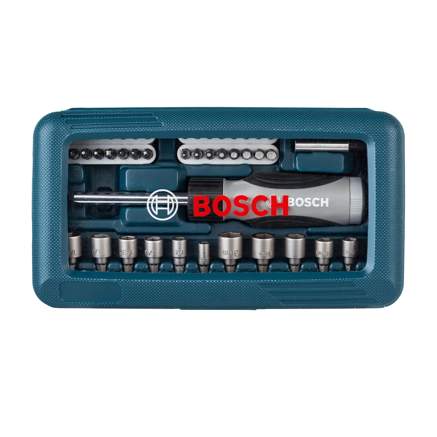 Kit de Pontas e Soquetes para Parafusadeira 46 peças Bosch