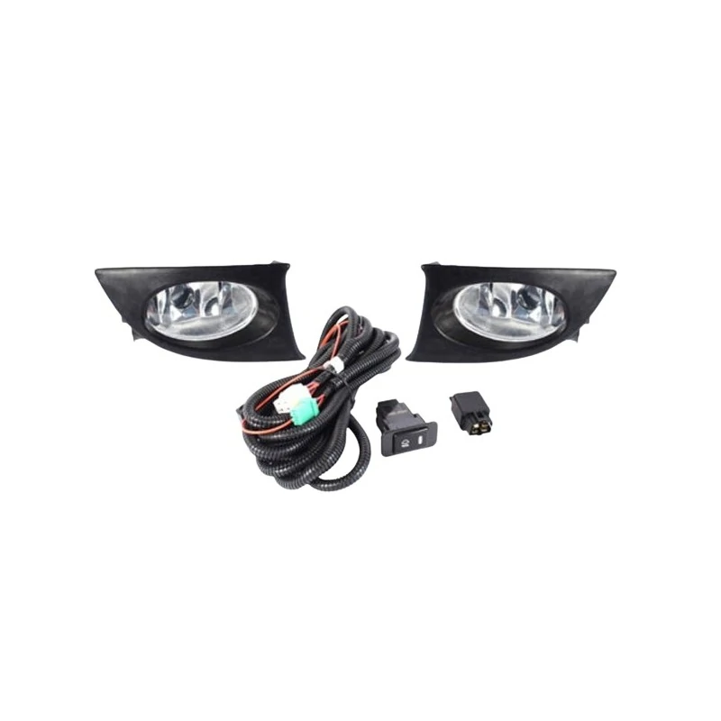 Kit Farol de Neblina HONDA FIT com Moldura Preta - SHOCKLIGHT SL110410