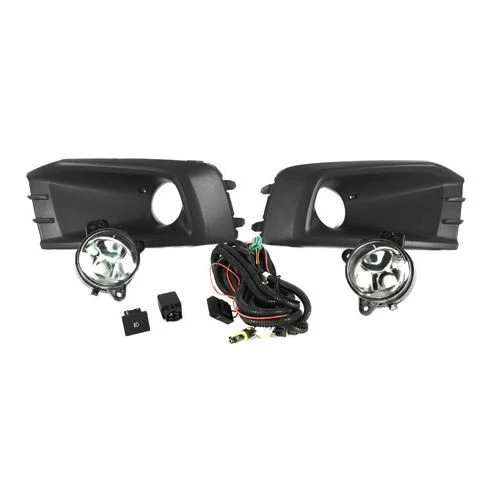 Kit Farol Auxiliar VOLKSWAGEN SAVEIRO com Moldura Preta - SHOCKLIGHT SL261011I