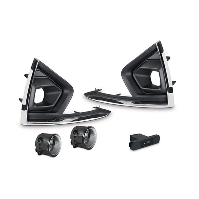 Kit Farol Auxiliar FORD FIESTA Acabamento Cromado - SHOCKLIGHT SL101710CR