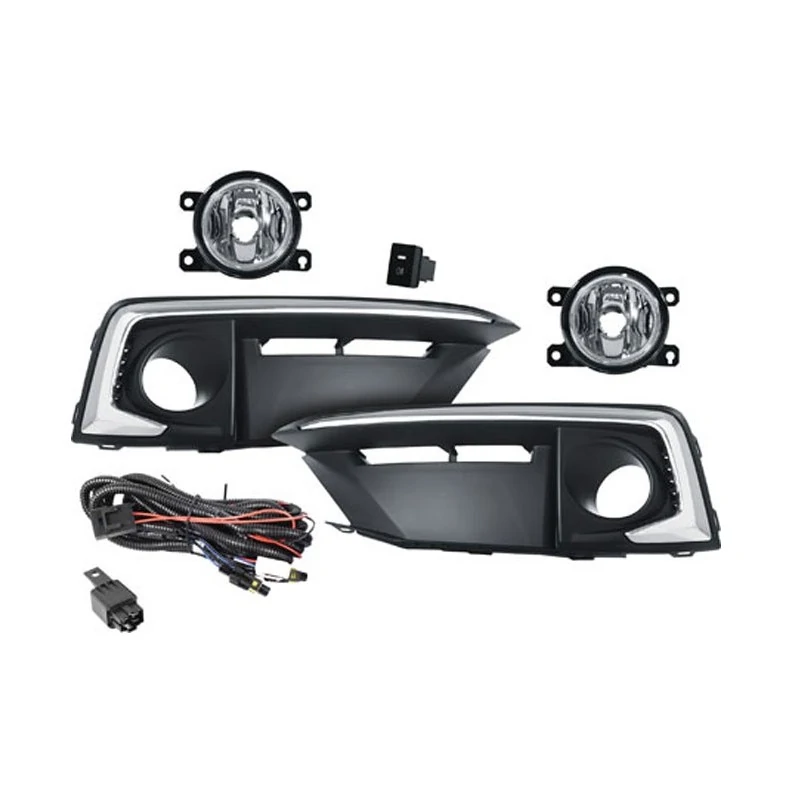 Kit Farol de Milha HONDA CIVIC com Moldura Preta Cromada - SHOCKLIGHT SL112210
