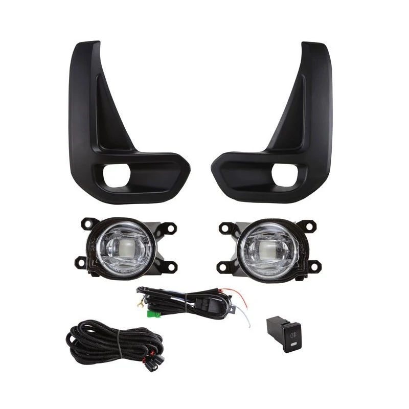 Kit Farol Auxiliar TOYOTA HILUX com Led com Moldura Preta - SHOCKLIGHT SL251710LED