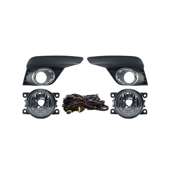 Kit Farol de Milha RENAULT LOGAN/SANDERO Moldura Preta - SHOCKLIGHT SL221110CR
