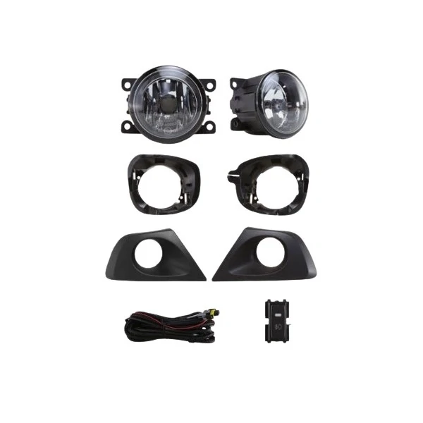 Kit Farol Auxiliar RENAULT DUSTER com Moldura Preta - SHOCKLIGHT SL221210