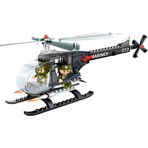 Blocos De Montar Banbao Força Tática Helicóptero M2 90 Peças