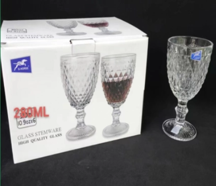 Taca Agua Vidro 270ml Un Bmr 00816lx Mahalo
