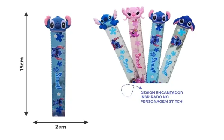 Regua Stitch 15cm